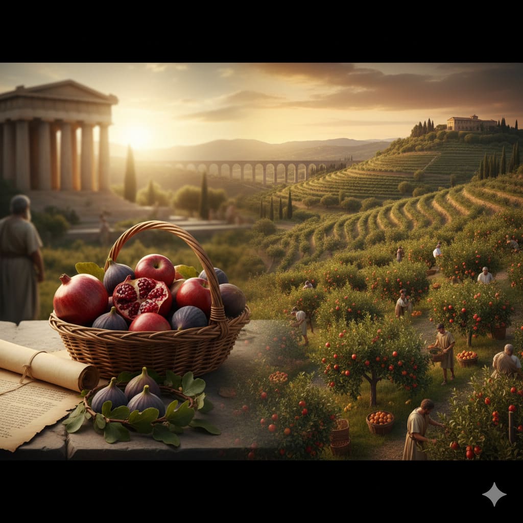frutas grecia y roma