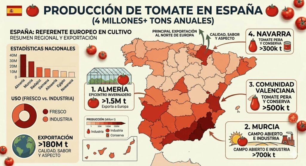 producción tomate España