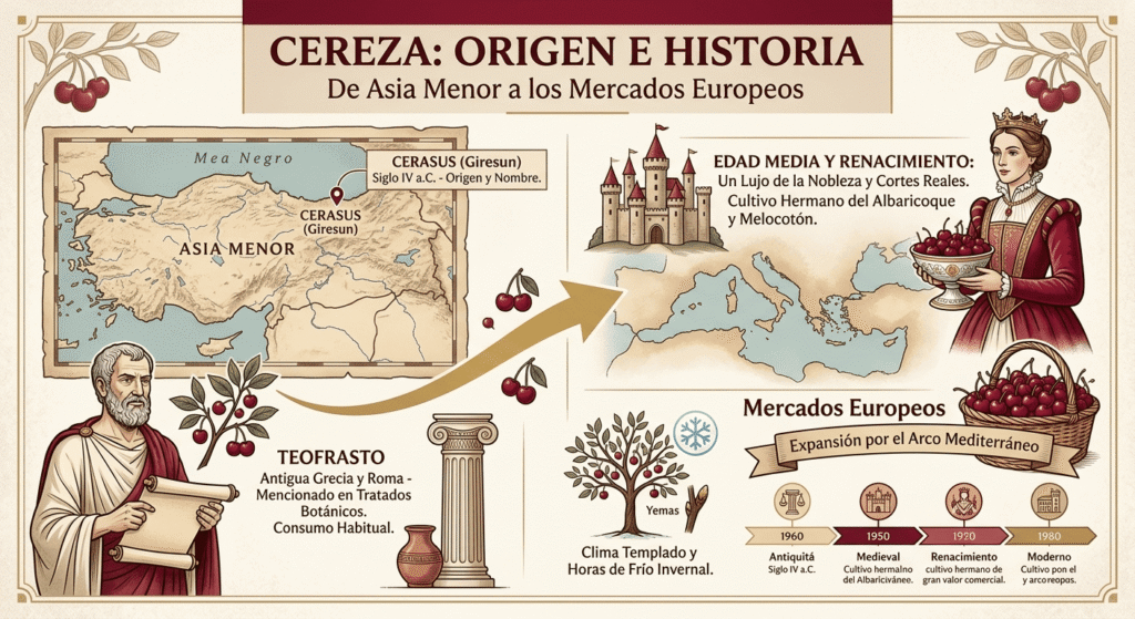 cereza origen e historia